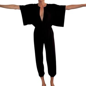 Misa Black Wide Sleeve Jumpsuit